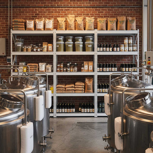 Industrial Style Shelving For Foodies