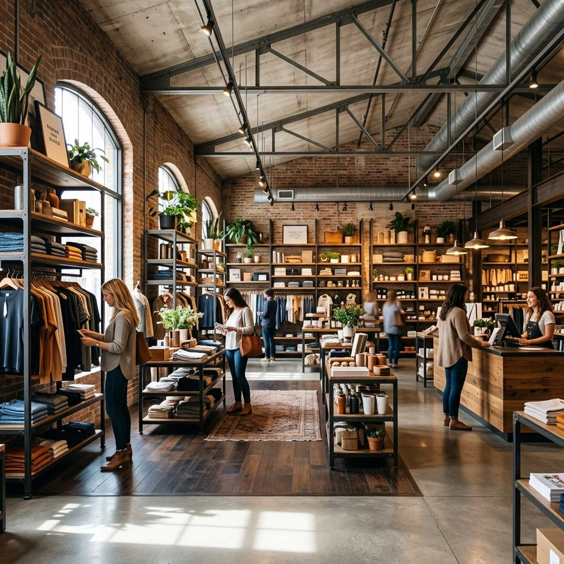 How Retailers Use Industrial Shelving For A Warehouse Chic Aesthetic