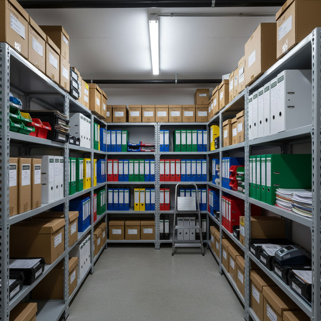 Installing metal shelving in small spaces