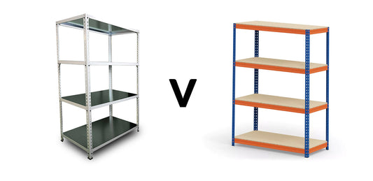 Steel and Chipboard Shelves