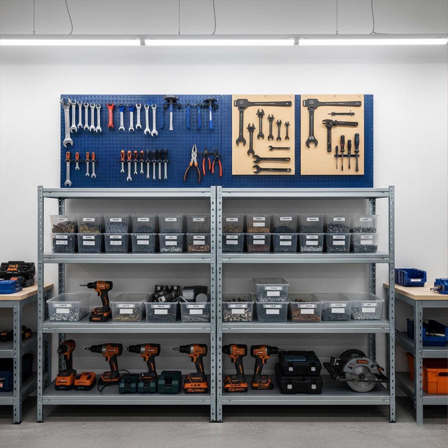 Square Workshop Racking Layout Racking shelf systems for workshops – Ironstor Storage Solutions