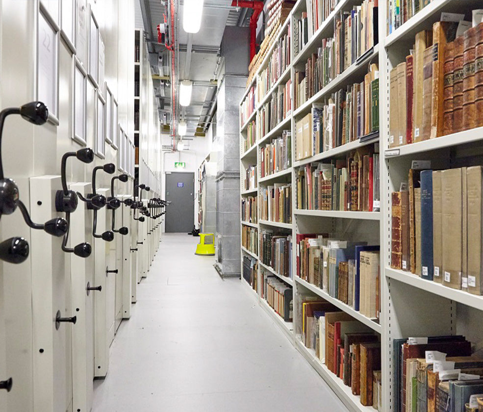 High Density Mobile Shelving for Museum Archives