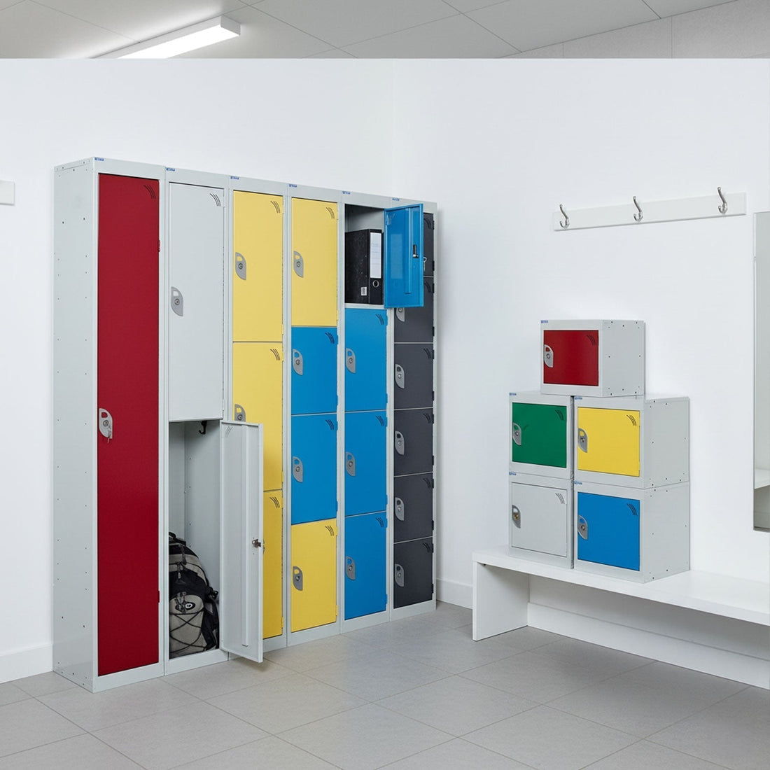 Locker Room, for personal items.