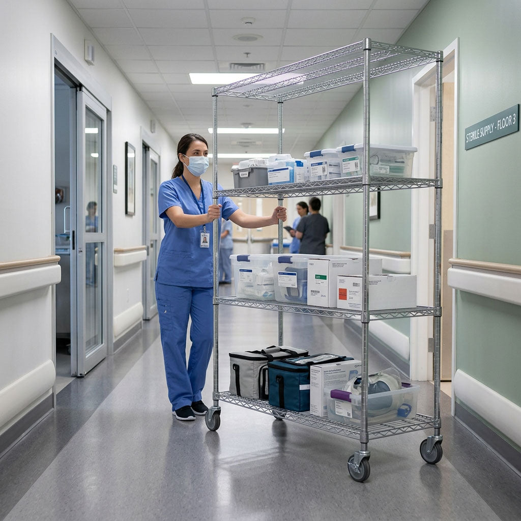 Shelf Castors and Mobile Storage Bases