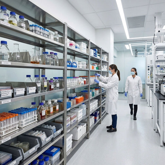 Sterile Modular Shelving For Labs