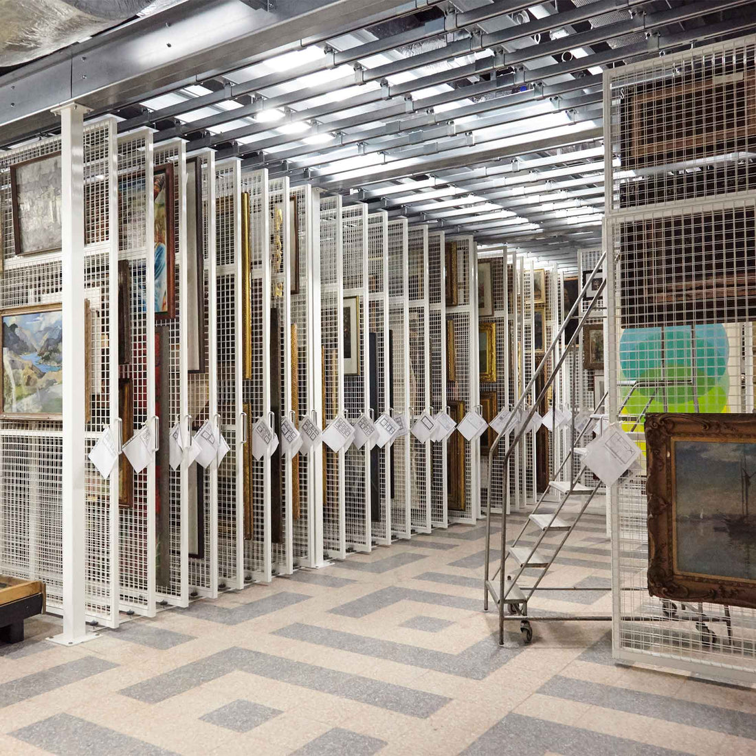 Protecting History with Pull-Out Art Racking