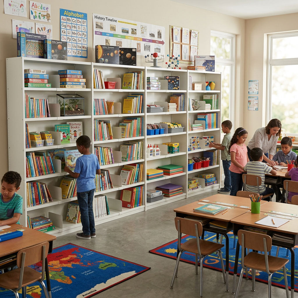 Storage for Nurseries and Early Years Settings - Shelving in a Nursery