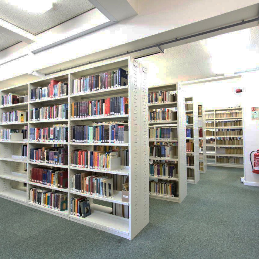 Library and Book Shelves