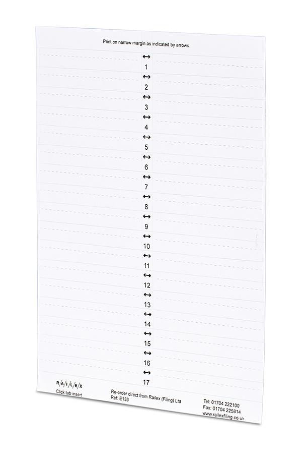 E133 Click Tab Insert White PK200