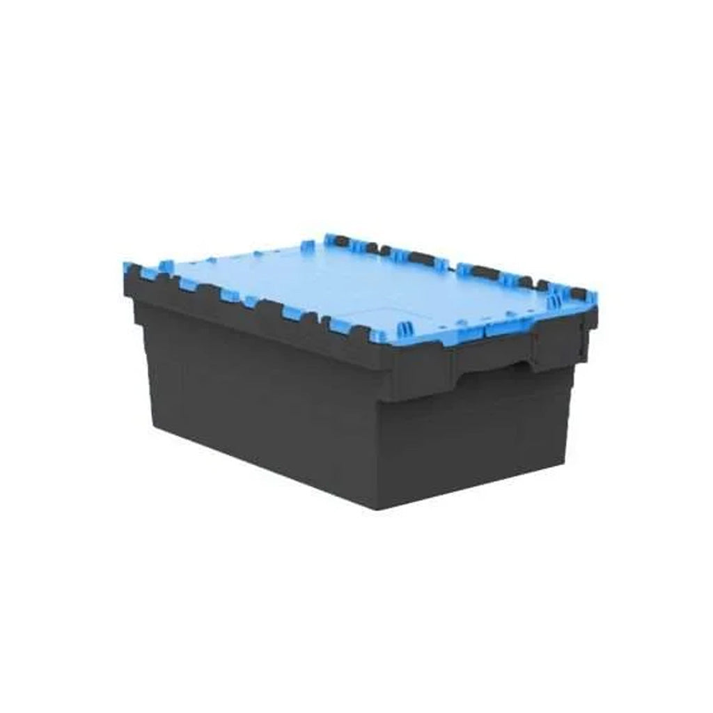 46L Tote Box (Attached Lid Container) 600x400x250mm