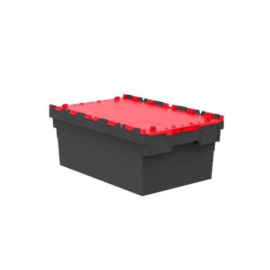46L Tote Box (Attached Lid Container) 600x400x250mm