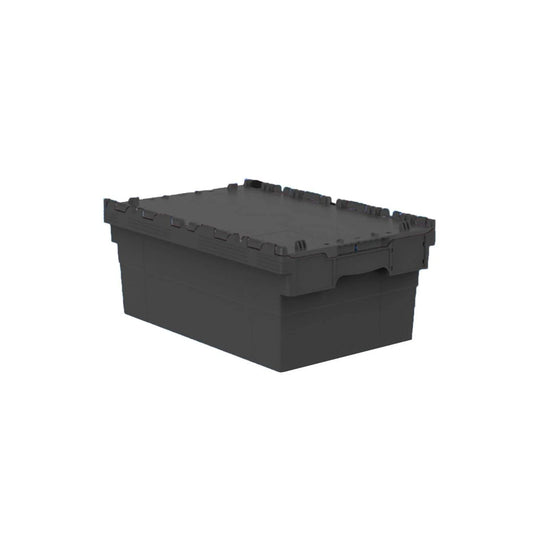 46L Tote Box (Attached Lid Container) 600x400x250mm