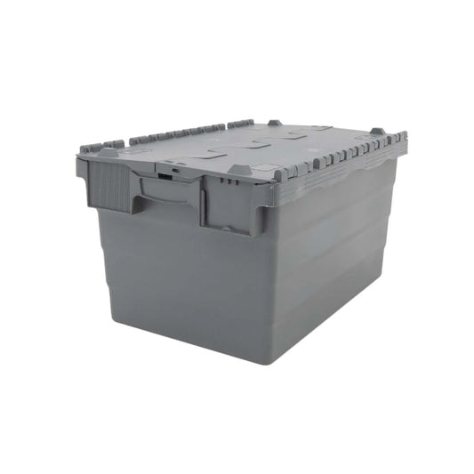 Tote Box – Attached Lid Container – 600x400x320mm
