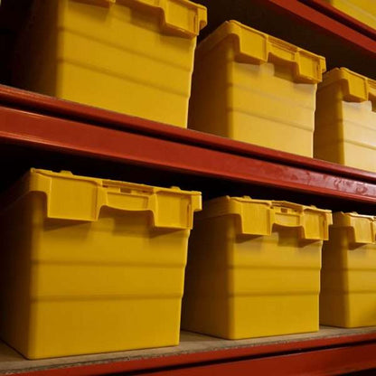 Tote Box – Attached Lid Container – 600x400x320mm