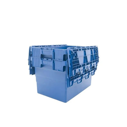 Tote Box – Attached Lid Container – 600x400x365mm