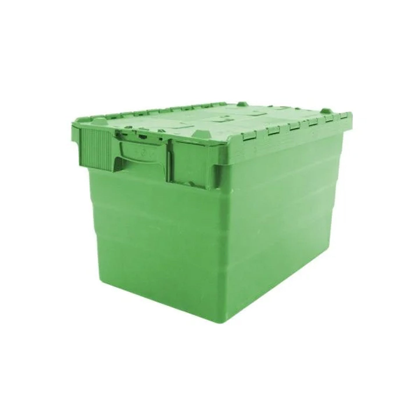 Tote Box – Attached Lid Container – 600x400x365mm