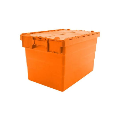 Tote Box – Attached Lid Container – 600x400x365mm