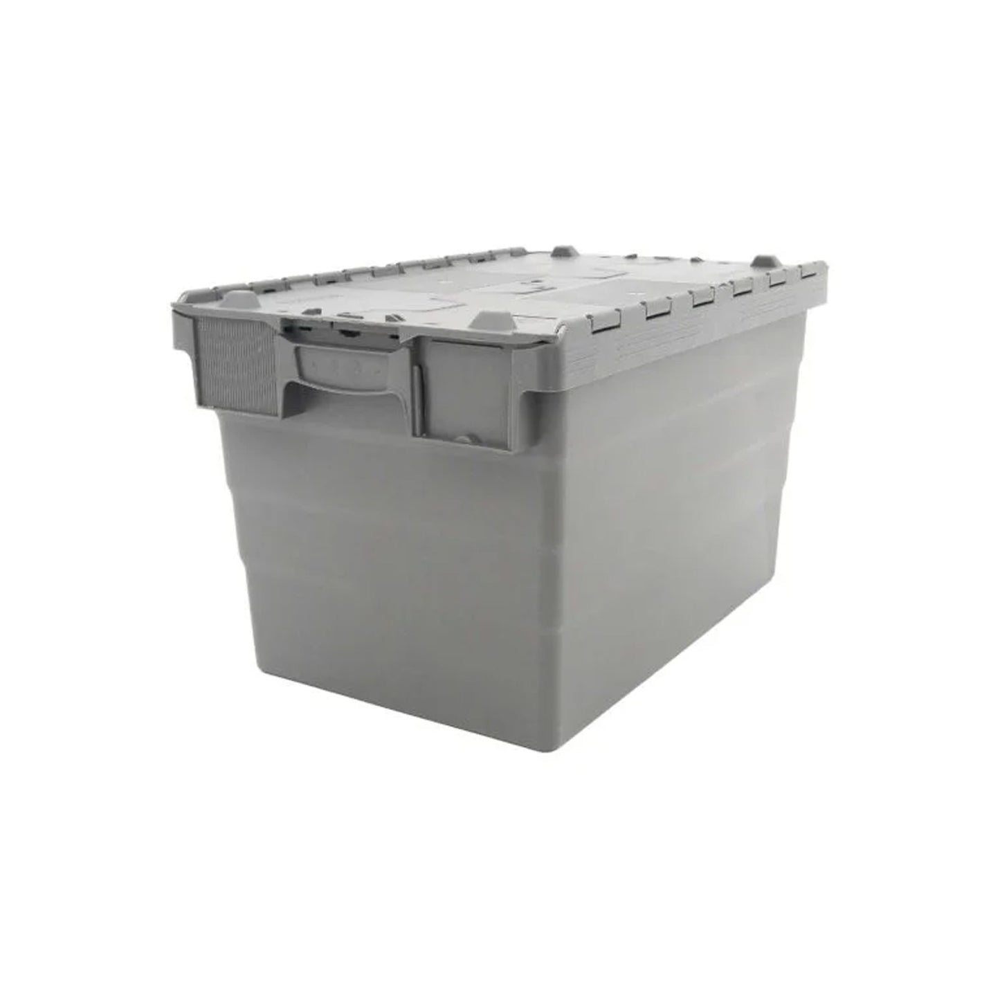 Tote Box – Attached Lid Container – 600x400x365mm