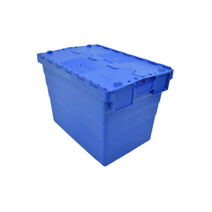 Tote Box – Attached Lid Container – 600x400x416mm