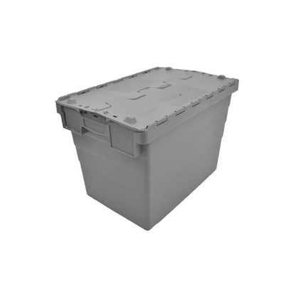 Tote Box – Attached Lid Container – 600x400x416mm