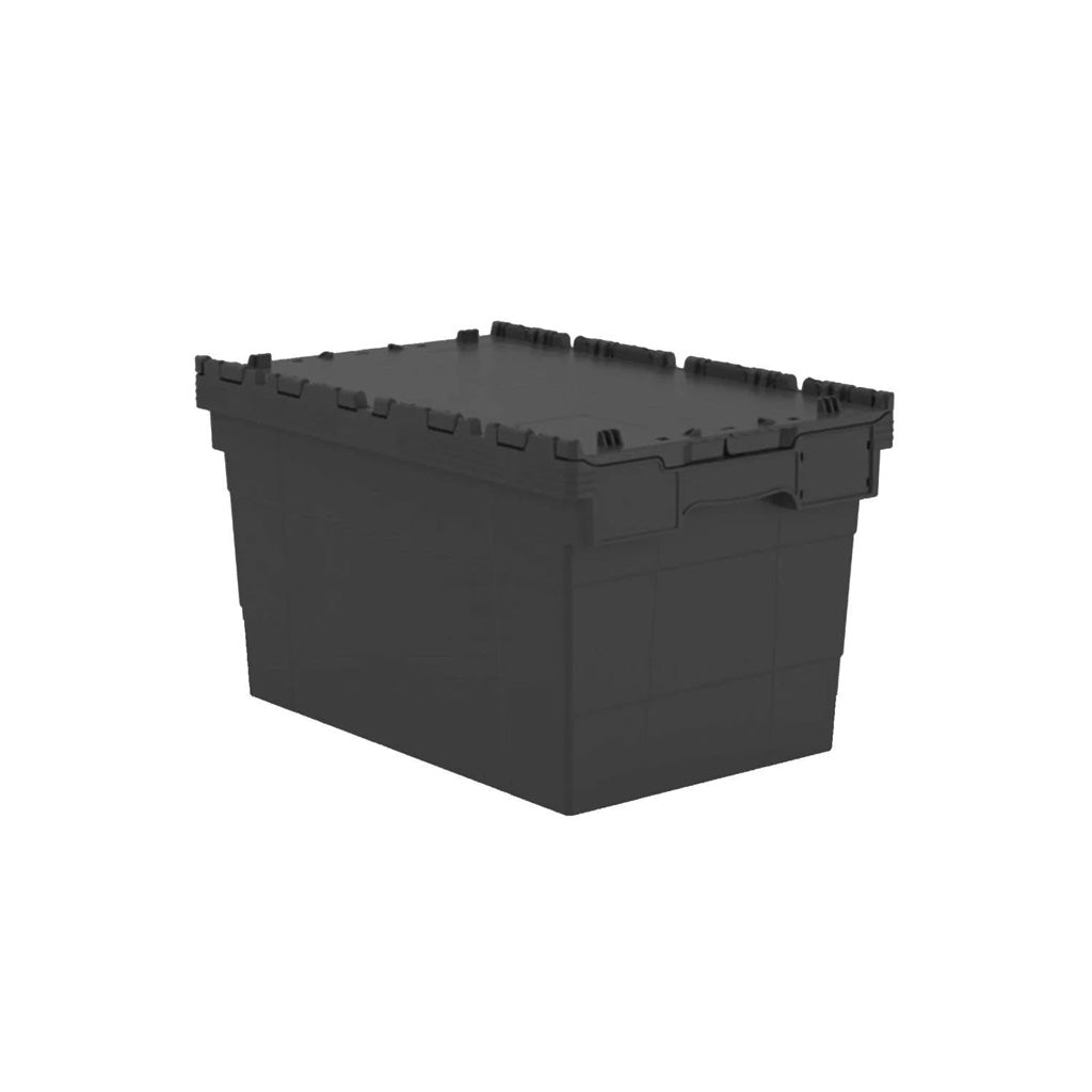 66L Tote Box (Attached Lid Container) 600x400x350mm