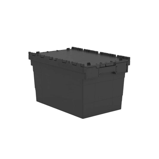66L Tote Box (Attached Lid Container) 600x400x350mm