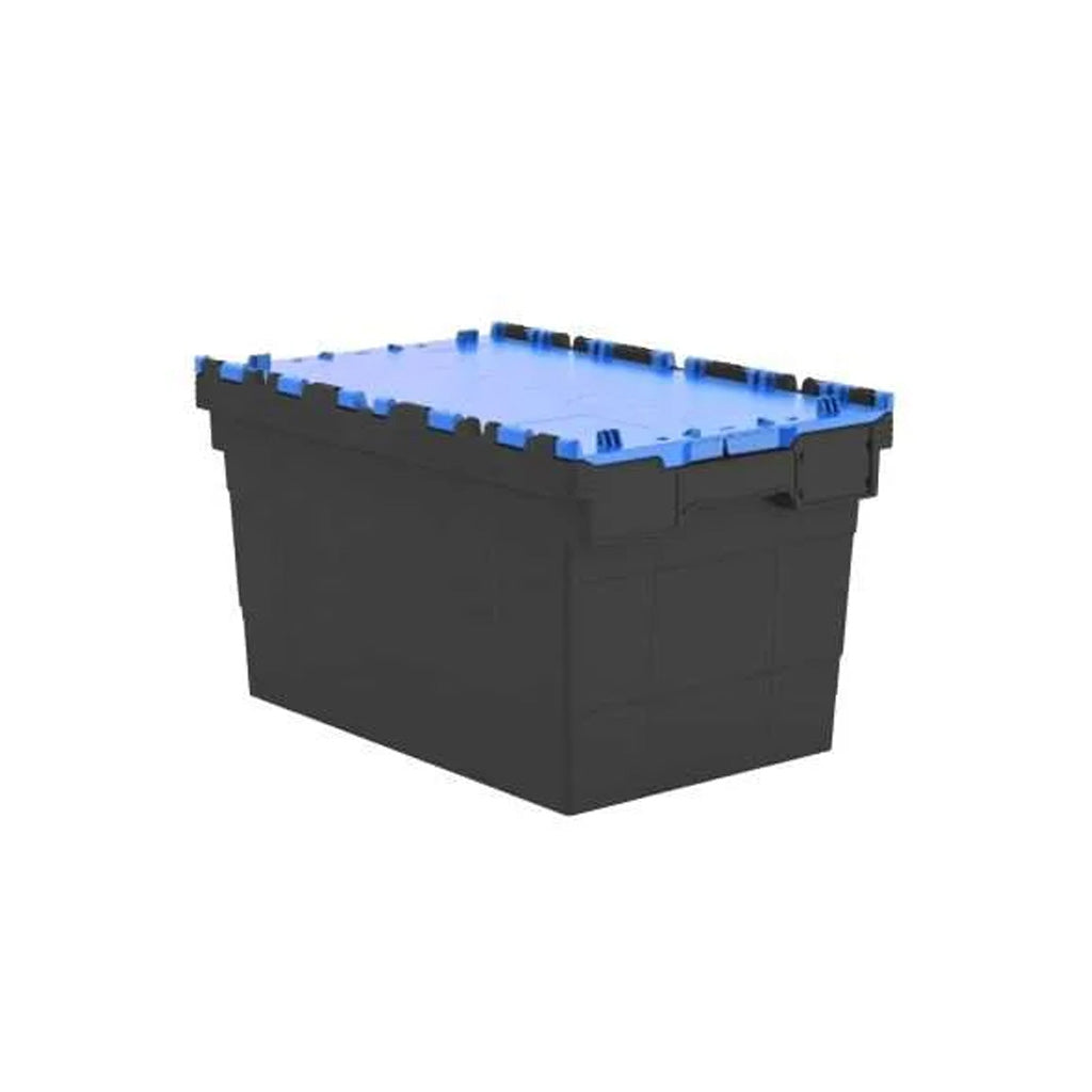 66L Tote Box (Attached Lid Container) 600x400x350mm