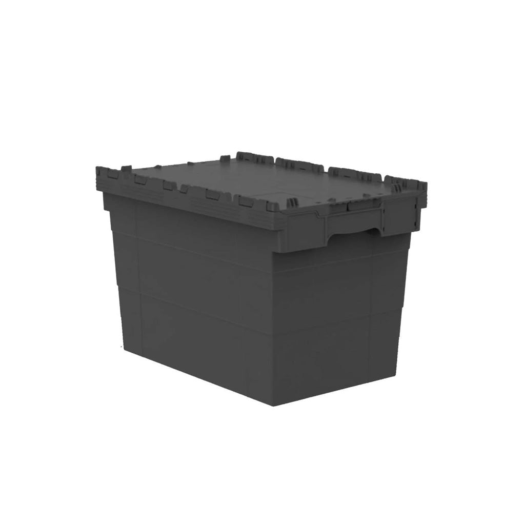 76L Tote Box (Attached Lid Container) 600x400x400mm
