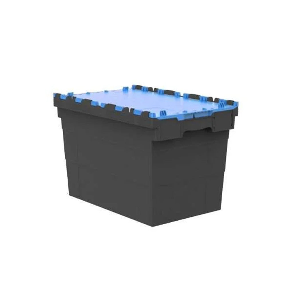 76L Tote Box (Attached Lid Container) 600x400x400mm