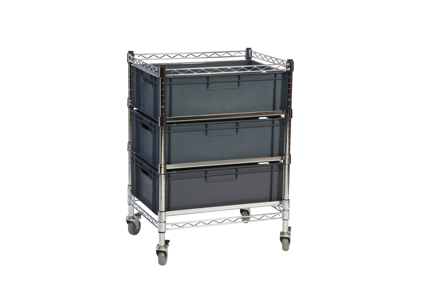 Eclipse Wheeled Chrome Euro Box Cart