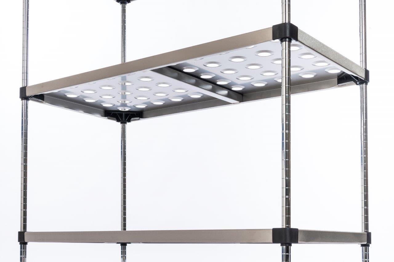 Perforated Stainless Steel Shelving