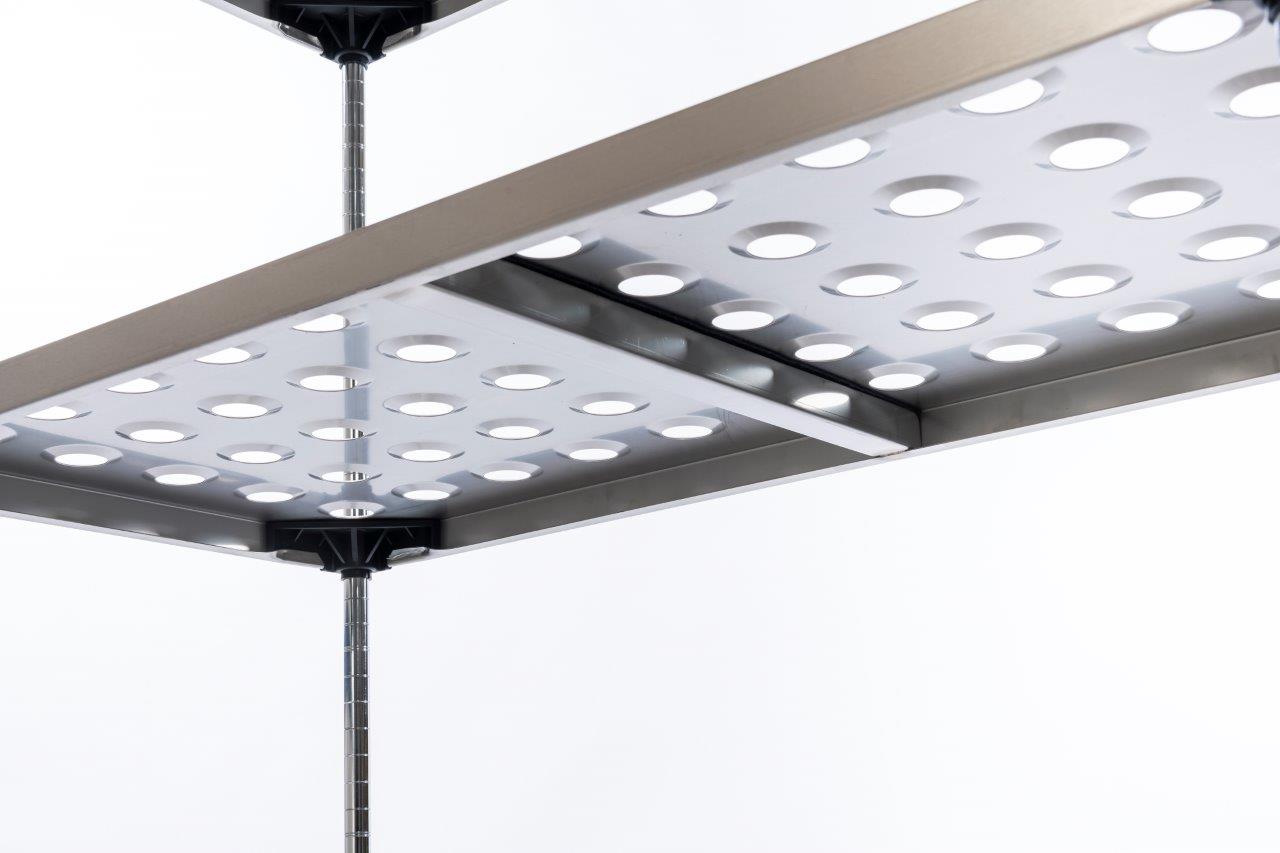Perforated Stainless Steel Shelving