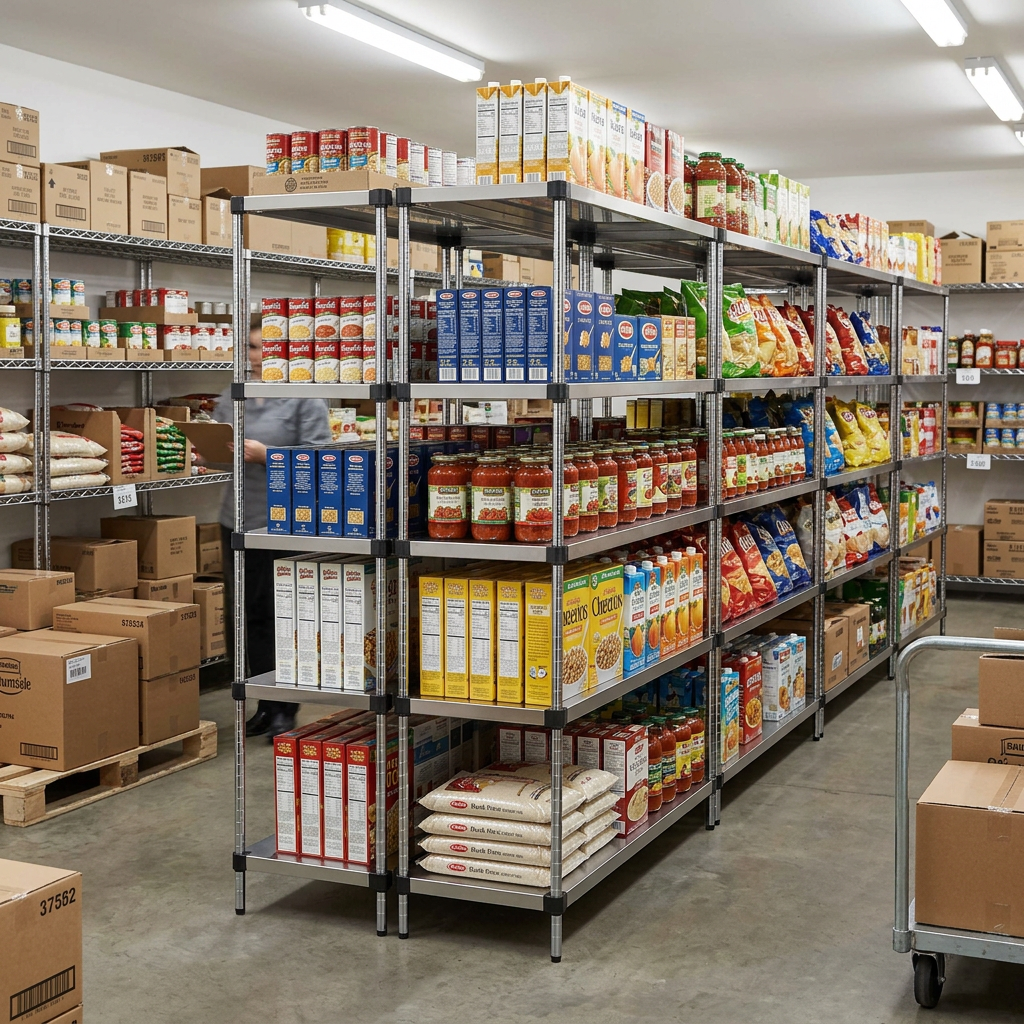 EZSS Stainless Steel Shelving for Food Retail