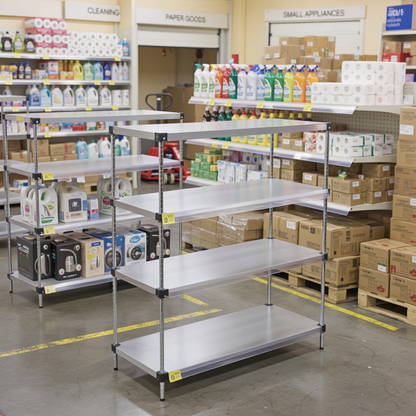 Stainless Steel Shelves for Retail Storage