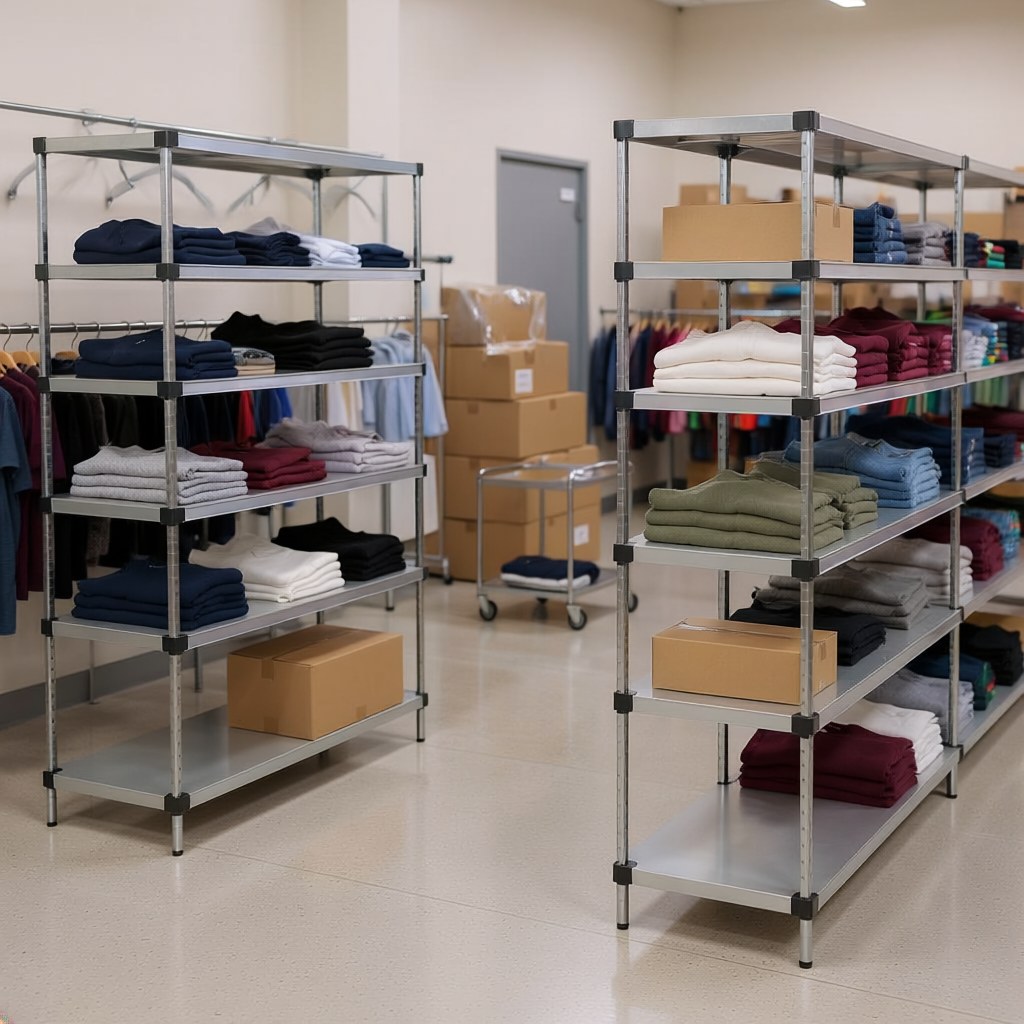 Stainless Steel Shelving for Retail BOH