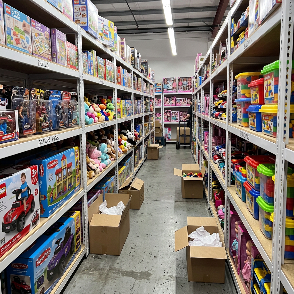 Medium Duty Retail Shelving for Toy Stores