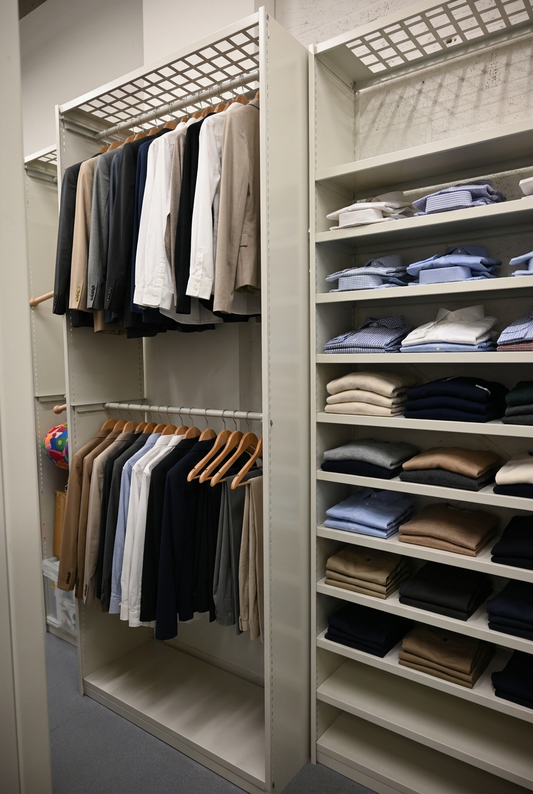 Profile Retail Clothes Unit With Dual Hanging Rails 