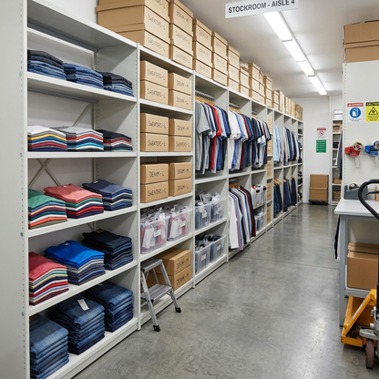 Profile Metal Shelving clothes retail