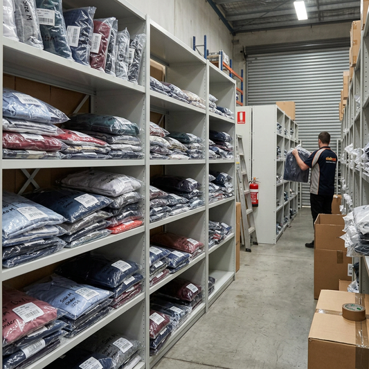 Profile Metal Shelving clothing retail