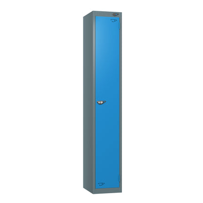 Pure Prime Standard 1 door Single Tier Locker - Slate Grey Carcass