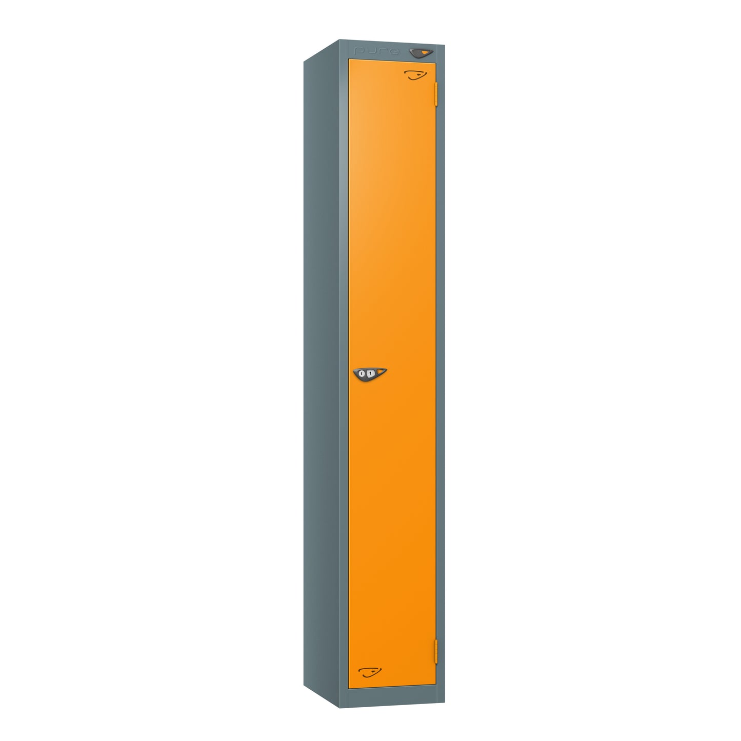 Pure Prime Standard 1 door Single Tier Locker - Slate Grey Carcass
