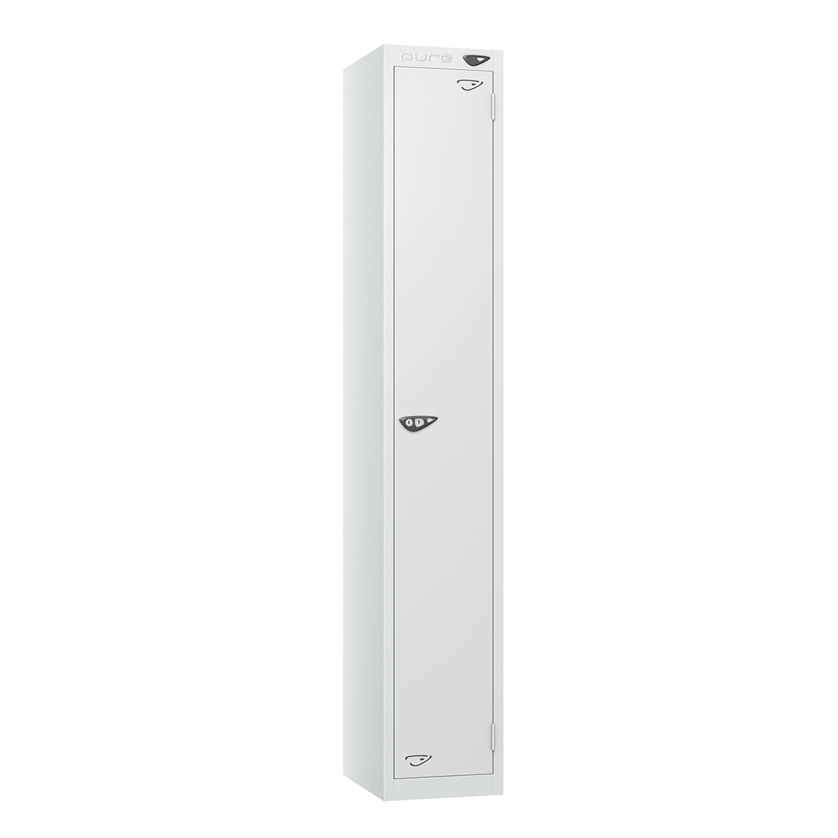 Pure Prime Standard 1 door Single Tier Locker - Artic White Carcass