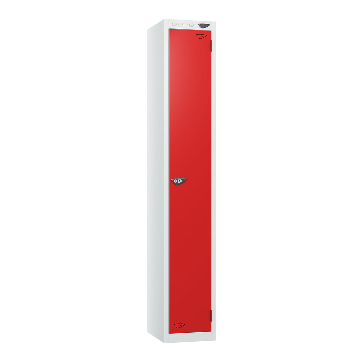Pure Prime Standard 1 door Single Tier Locker - Artic White Carcass