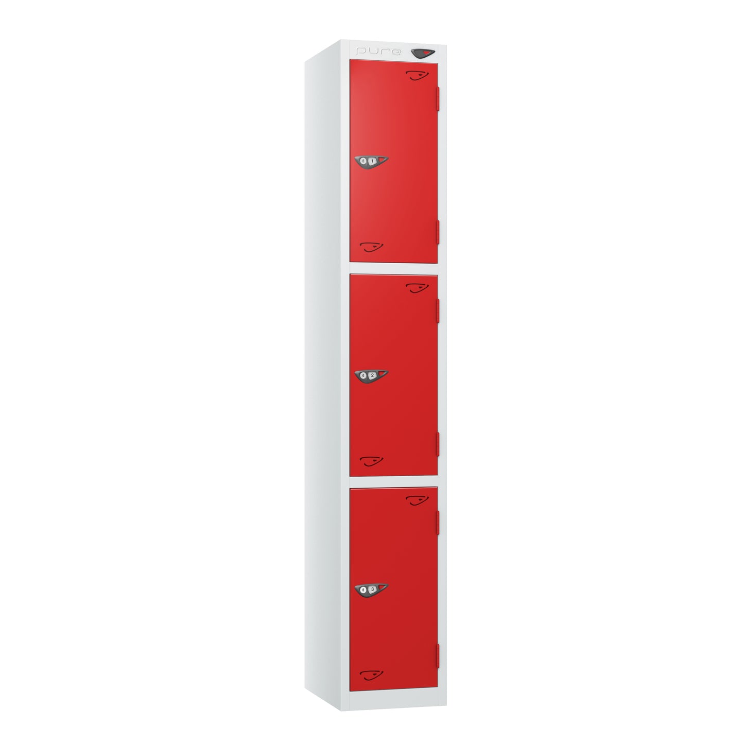 Pure Prime Standard 3 Tier Locker - Artic White Carcass
