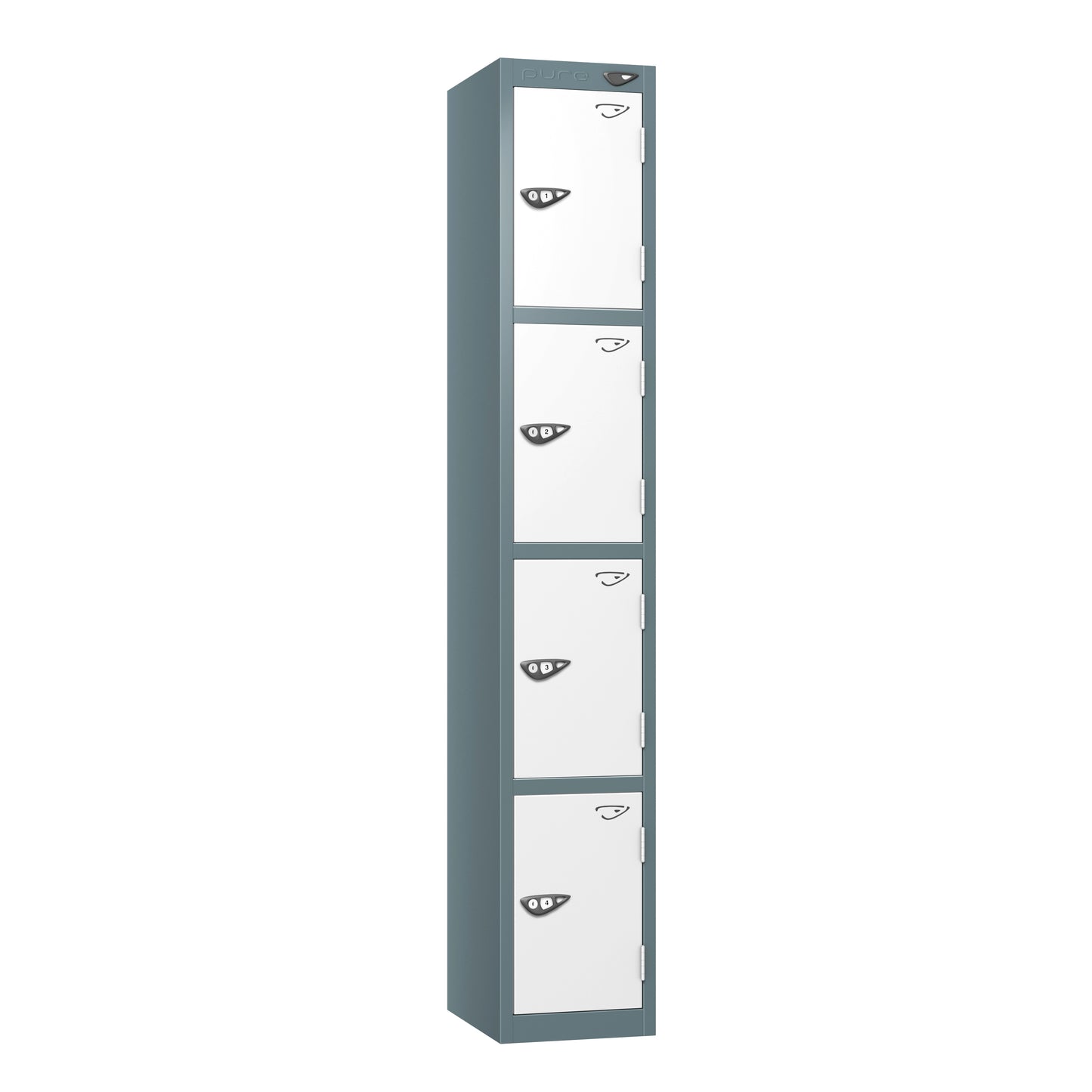Pure Prime Standard 4 Tier Locker - Slate Grey Carcass