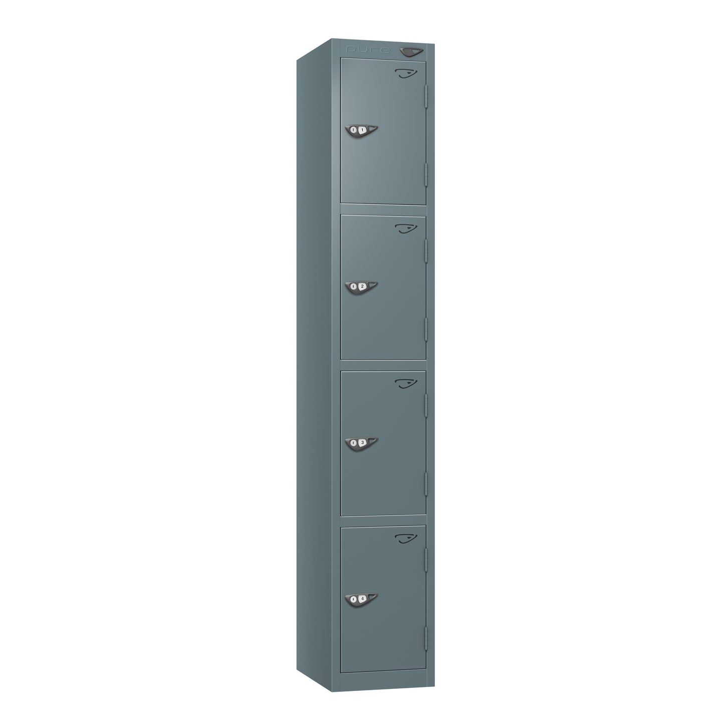 Pure Prime Standard 4 Tier Locker - Slate Grey Carcass