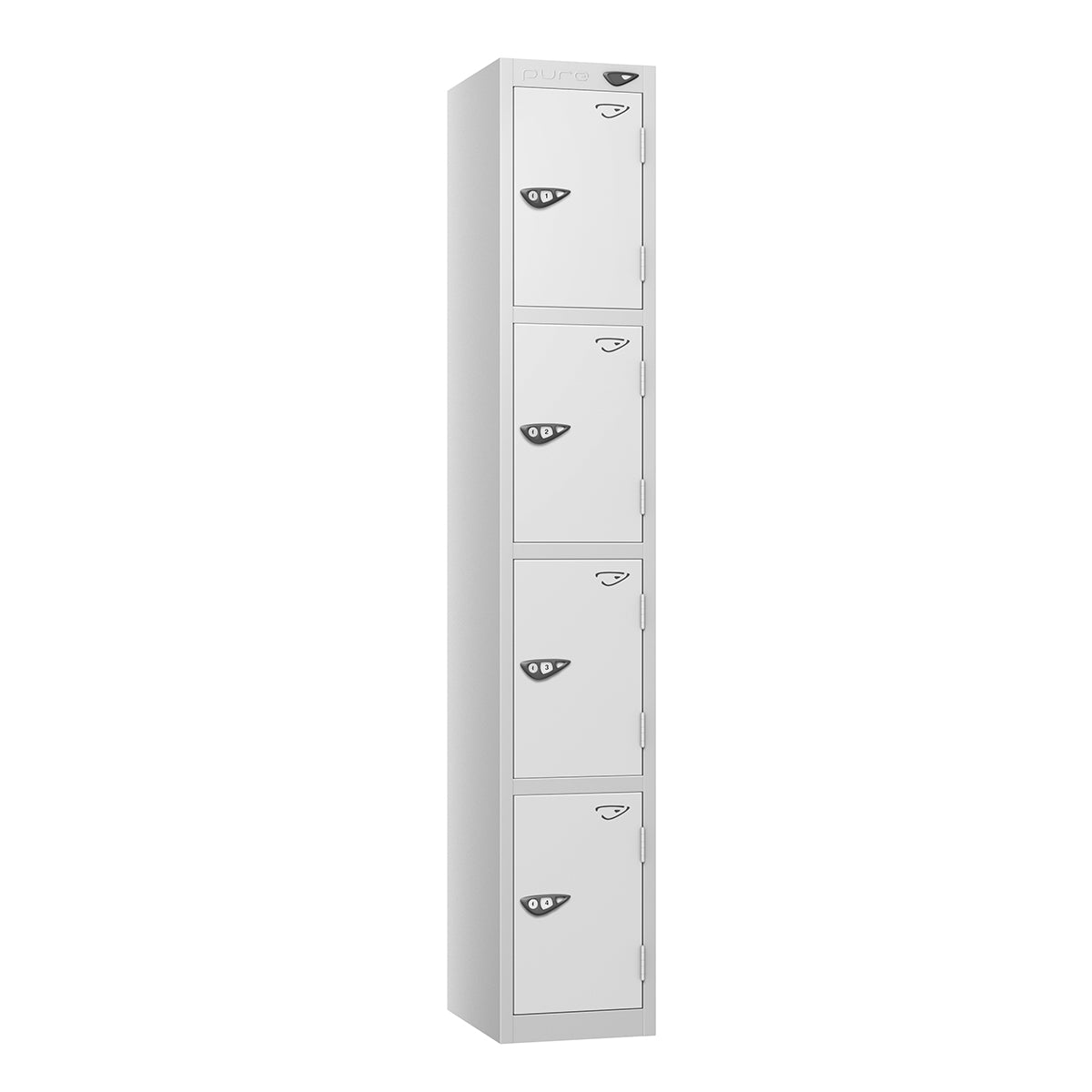 Pure Prime Standard 4 Tier Locker - Pearl Silver Carcass