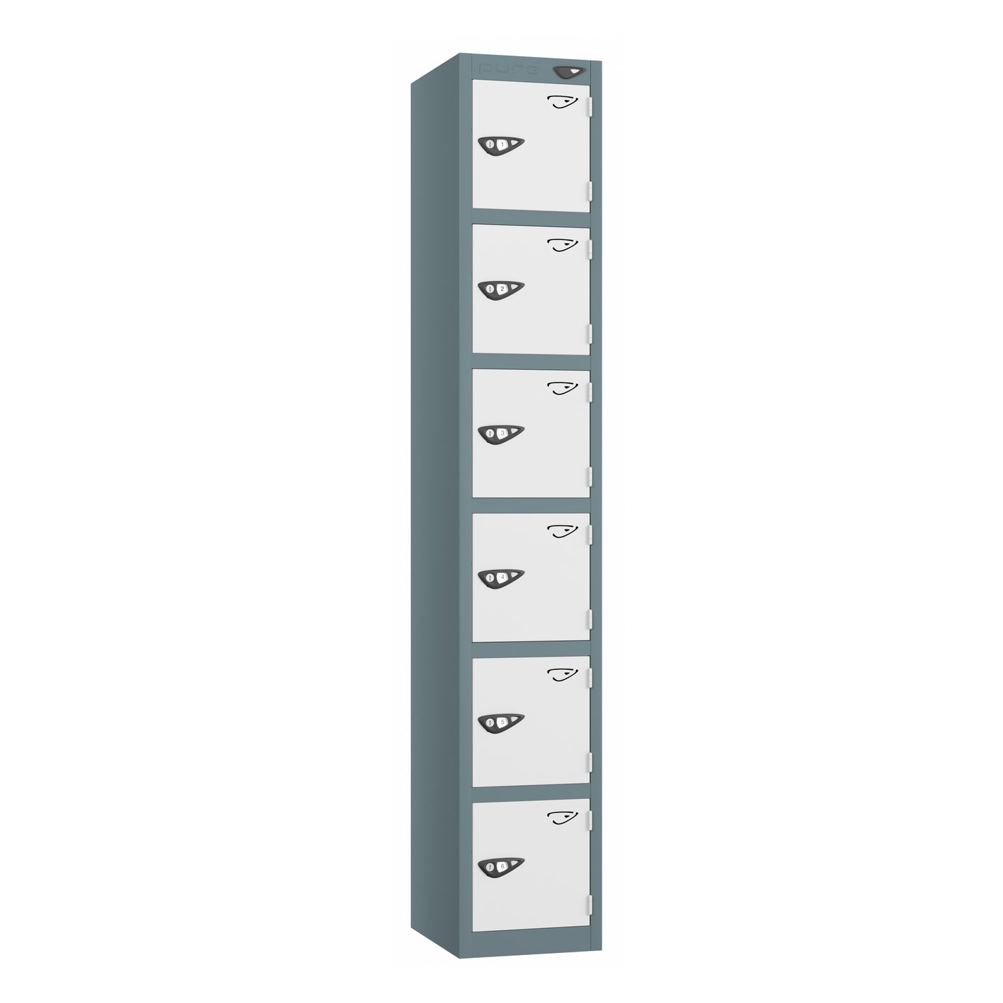 Pure Prime Standard 6 Tier Locker - Slate Grey Carcass