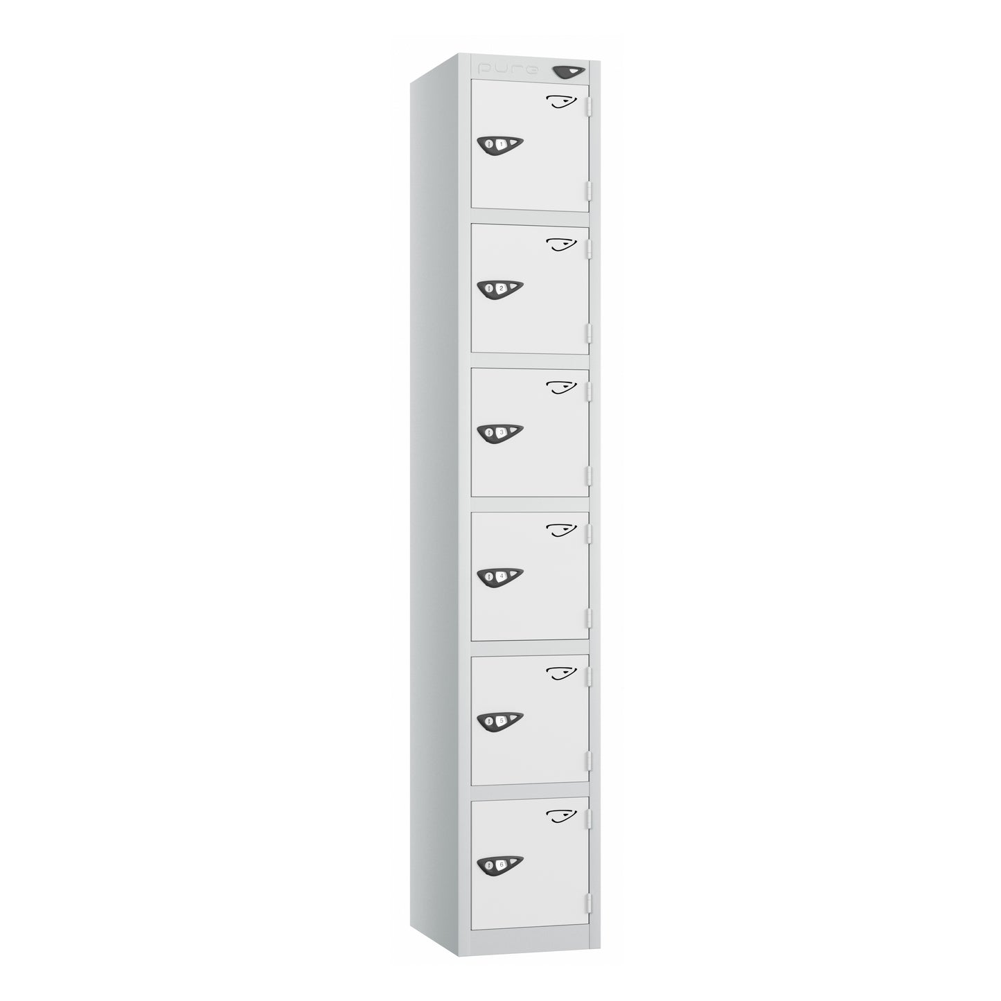 Pure Prime Standard 6 Tier Locker - Pearl Silver Carcass