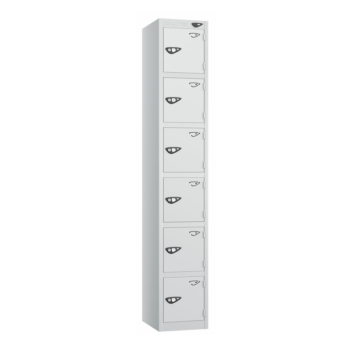 Pure Prime Standard 6 Tier Locker - Pearl Silver Carcass